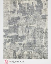 Papyrus Hand-Loomed Blue/Gray Rug, 10' x 14'