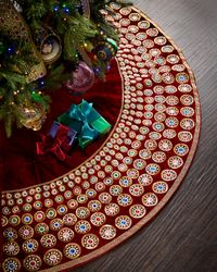 60" Sequin and Gem Tree Skirt