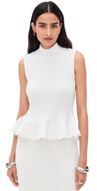 AKNVAS Naja Cotton Knit Top White M