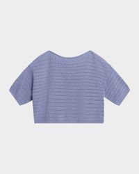 Nova Cropped Boat-Neck Tee
