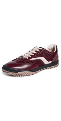 Stella McCartney S-Wave Sport Alter Mat And Mesh Sneakers Wine 36