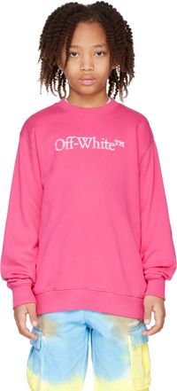 Off-White Kids Pink Bookish Bit Sweatshirt