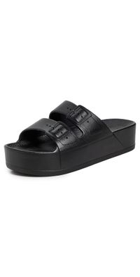 Freedom Moses High Platform Slides Black 8/9