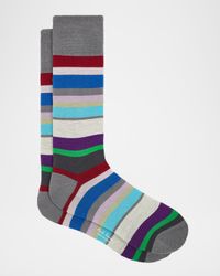 Men's Marek Color-Block Cotton Crew Socks