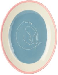 Laetitia Rouget White & Blue Liberte Plate