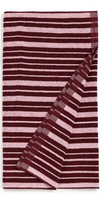 Marimekko Raide Bath Towel Burgundy Stripe One Size