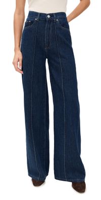 DL1961 Hepburn Aura Wide Leg High Rise Jeans Inkwell (DL Aura) 23