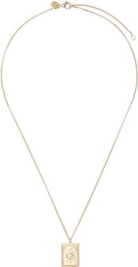 Tom Wood Gold Tarot Lovers Pendant Necklace