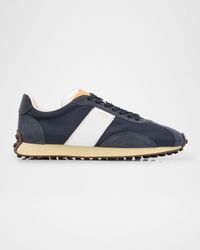 Men's T Vintage Suede and Technical Fabric Runner Sneakers