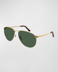 Men's Metal Aviator Sunglasses