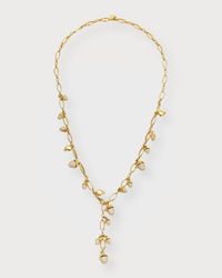 18K Mikado Diamond Pave Acorn Y-Necklace, 56cm