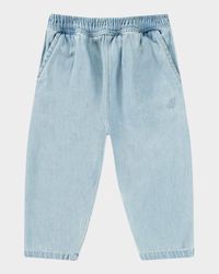 Kid's Sois Bleached Denim Pants, Size 12M-2