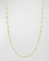 18K Gold Diamond by the Yard Chain Necklace, 16", 10.45tcw