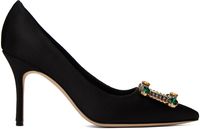Manolo Blahnik Black Vitala Heels