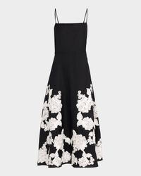 Annabella Floral Embroidered Midi Dress
