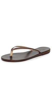 Ancient Greek Sandals Saionara Stitch Sandals Brown 36
