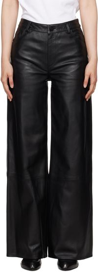 Loulou de Saison Black Figari Leather Pants