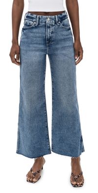 Good American Good Skate Wide Cropped Jeans Indigo978 4