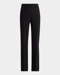 Selvie Wide-Leg Silk Pants