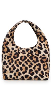 Loeffler Randall Kenzie Mini Bucket Clutch Leopard One Size