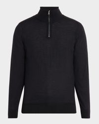 Men's Superfine Cashmere Quarter-Zip Sweater