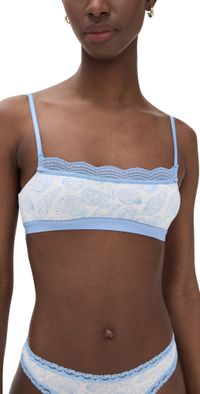 Stripe & Stare Stripe & Stare x Marea The Lace Square Bralette Marea Seashell M