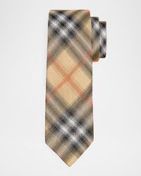 Men's Woven Check Silk Tie