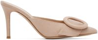 Gianvito Rossi Pink Portofino 85 Mules