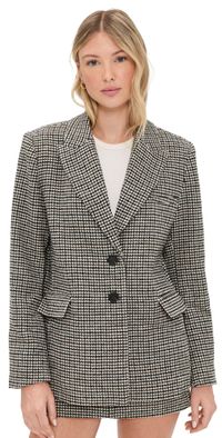 Joe's Jeans The Boyfriend Blazer Black/Chocolate L