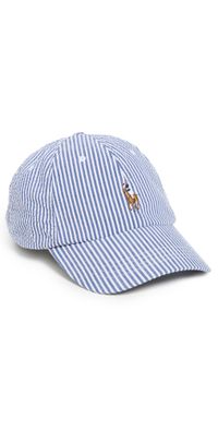 Polo Ralph Lauren Classic Stretch Seersucker Sport Cap Cruise Royal Seersucker One Size