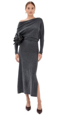 Altuzarra Kasos Cashmere Dress Jet Mel XS