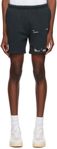 Mr. Saturday Black Graphic Shorts