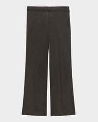 Herringbone Knit Cropped Pants