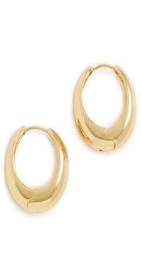 SHASHI Cameron Hoop Earrings Gold One Size