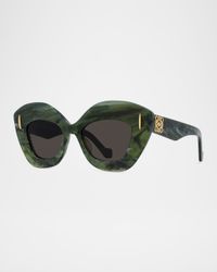Anagram Acetate Butterfly Sunglasses