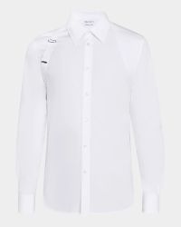 Men's Logo-Tape Harness Dress Shirt