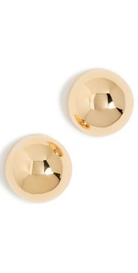 Annika Inez Small Hemisphere Earrings Gold One Size