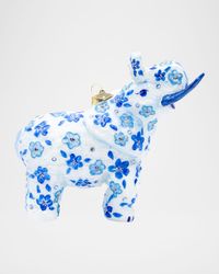 Bouquet Elephant Christmas Ornament