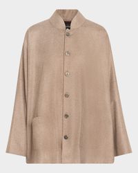 Button-Front Imperial Jacket w/ Chinese Collar