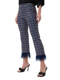 Women's Shibui Jacquard Fringe Pants - Nihan Blue Multi - Size 12