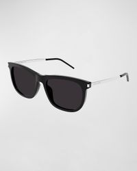 Men's Full-Rim Round Sunglasses