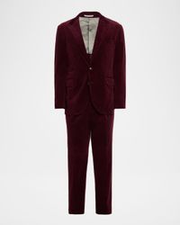 Men's Fine Wale Corduroy Two-Piece Suit