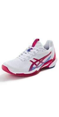 ASICS Solution Speed FF 3 Tennis Sneakers White/Bright Rose 8.5