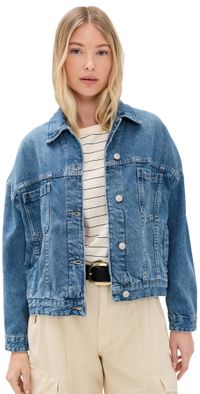 Free People Opal Denim Jacket Cowboy M