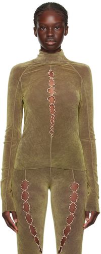 Rui Khaki Cutout Turtleneck