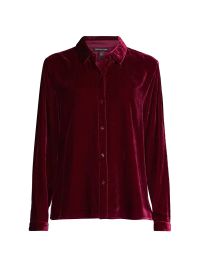 Women's Classic Collar Easy Shirt - Rose - Size XL