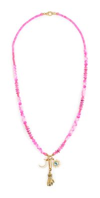 Elizabeth Cole Luana Necklace Pink One Size