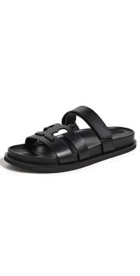 Tory Burch Ines Sport Slides Perfect Black 10.5