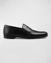 Men's Thorne Soft Textured Leather Penny Loafers
