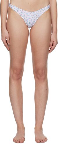 Frankies Bikinis Culotte de bikini Dove blanche